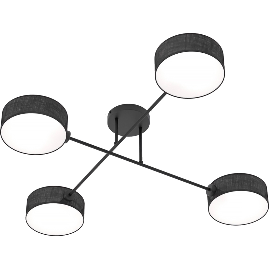 Plafondlampa MAGA 4xE14/10W/230V svart