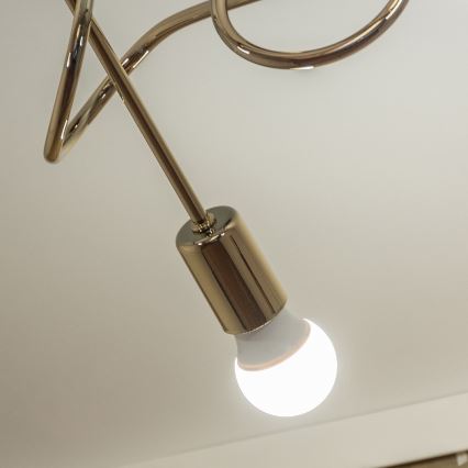 Plafondlampa OXFORD 3xE27/15W/230V guldfärgad