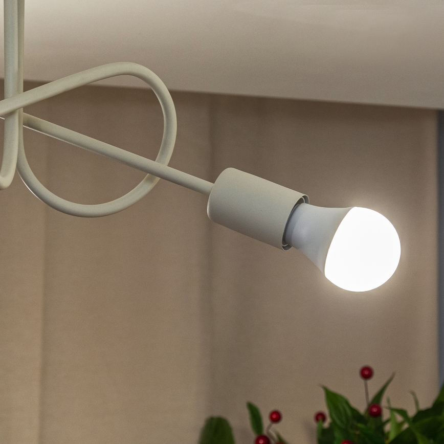Plafondlampa OXFORD 3xE27/15W/230V krämfärgad
