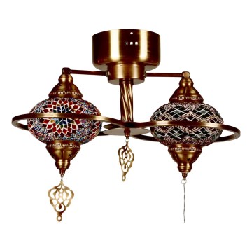 Plafondlampa YENI 1xE27/40W/230V bronsfärgad