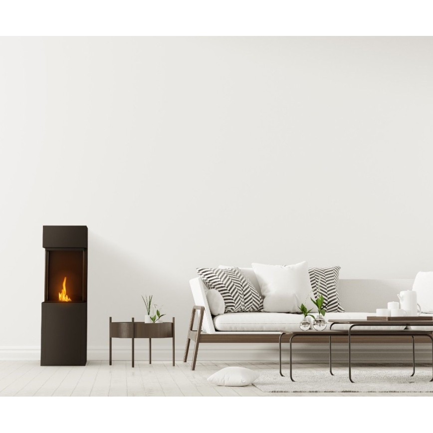 Planika - BIO eldstad med fjärrkontroll 126,2x40 cm 3,5kW/230V svart