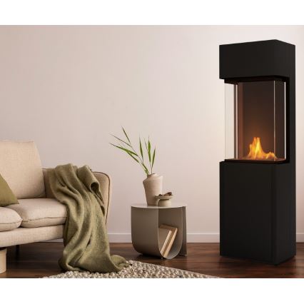 Planika - BIO eldstad med fjärrkontroll 126,2x40 cm 3,5kW/230V svart