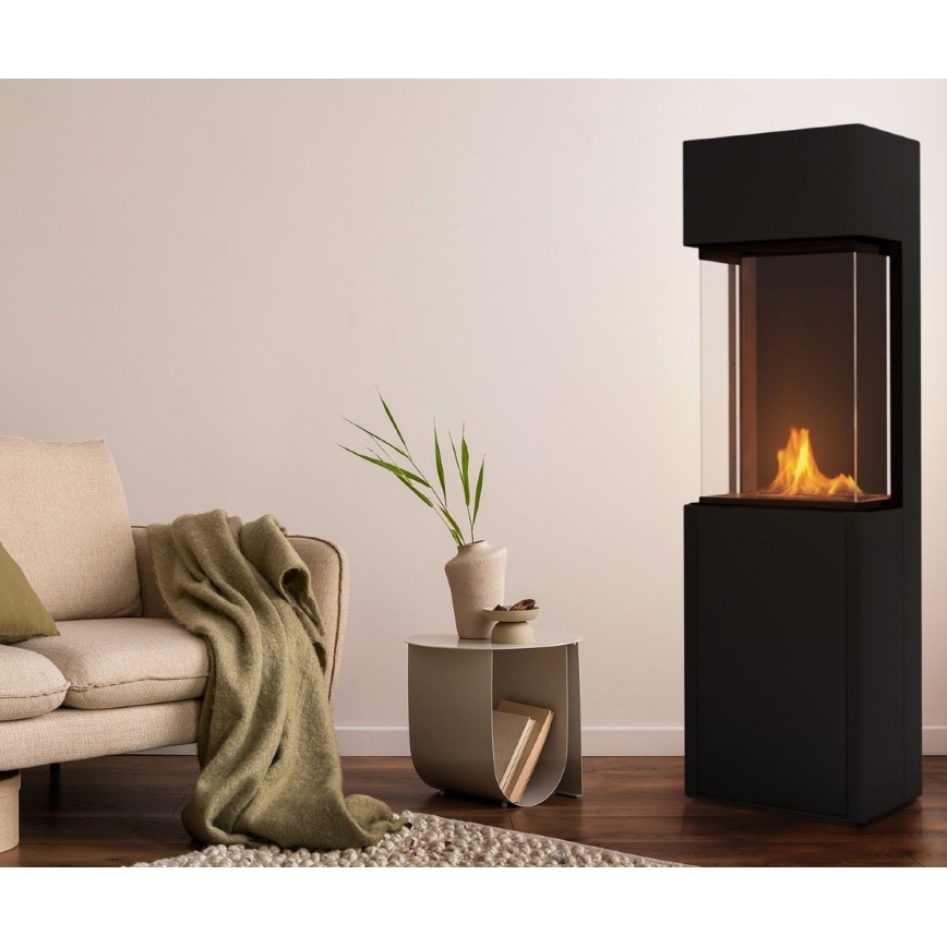 Planika - BIO eldstad med fjärrkontroll 126,2x40 cm 3,5kW/230V svart