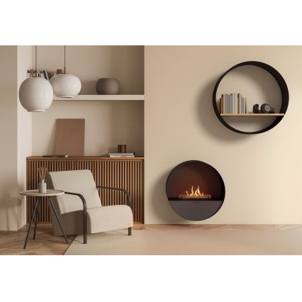 Planika - BIO eldstad med fjärrkontroll 72,6x65 cm 2,5kW/230V svart