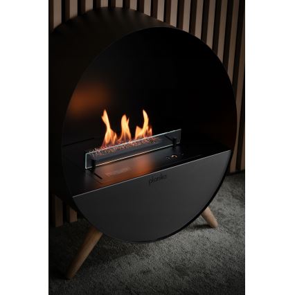 Planika - BIO eldstad med fjärrkontroll 72,6x65 cm 2,5kW/230V svart