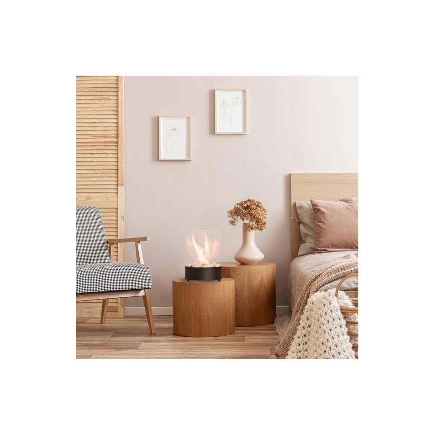 Planika - BIO-eldstad 36,3x25,1 cm 2,5 kW svart
