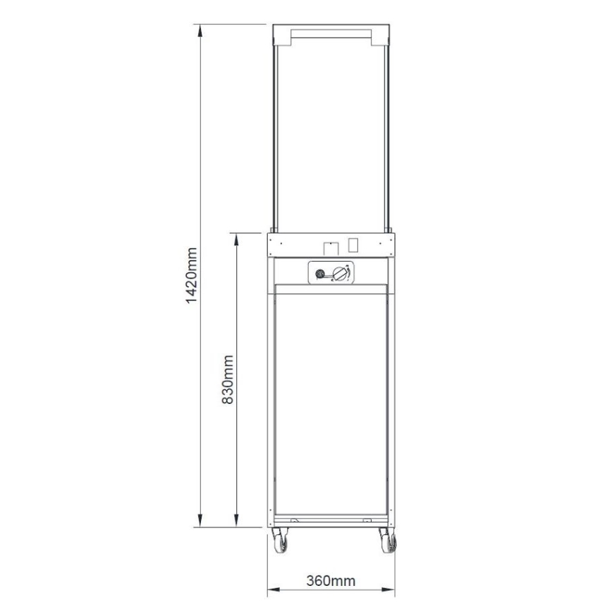 Planika - Utomhus gas eldstad 142x36 cm 8kW grå + skyddande hölje