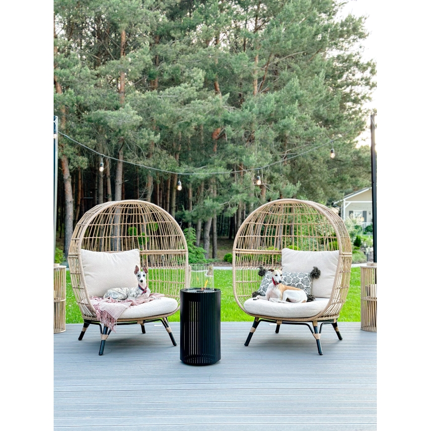 Planika - BIO eldstad 87x37,6 cm 2,5kW svart + skyddande hölje