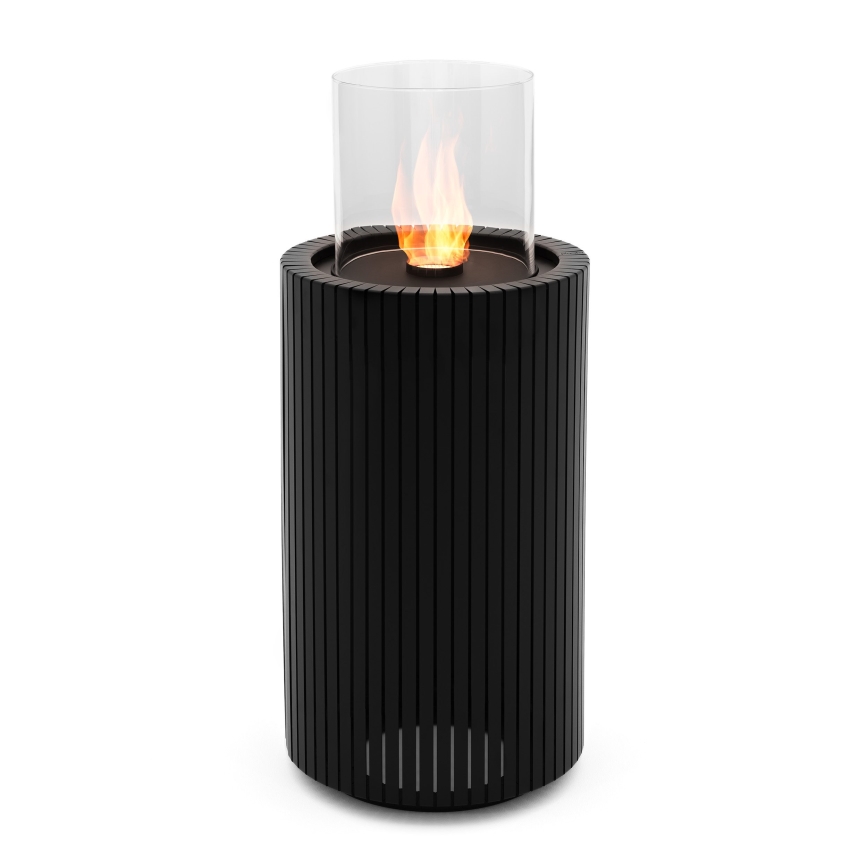 Planika - BIO eldstad 87x37,6 cm 2,5kW svart + skyddande hölje