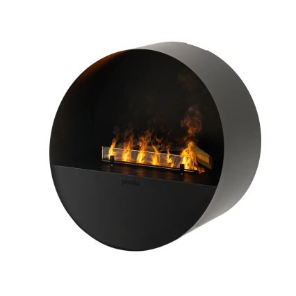 Planika - Vattenångskamin med fjärrkontroll 72,9x65,3 cm 125W/230V svart