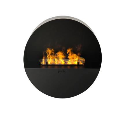 Planika - Vattenångskamin med fjärrkontroll 72,9x65,3 cm 125W/230V svart