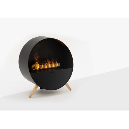 Planika - Vattenånga eldstad med fjärrkontroll 72,9x65,3 cm 125W/230V svart