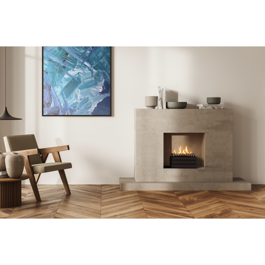 Planika - BIO eldstad med fjärrkontroll 20,8x38,5 cm 2,5kW/230V svart