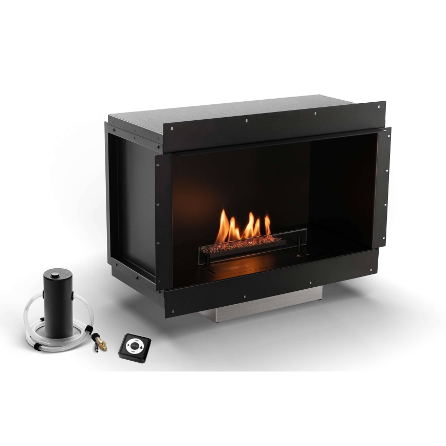 Planika - Inbyggd universell BIO eldstad med fjärrkontroll 56,2x75 cm 2,5kW/230V