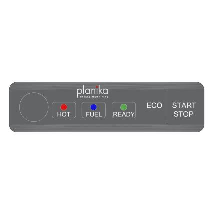 Planika - Inbyggd universell BIO eldstad med fjärrkontroll 56,2x75 cm 2,5kW/230V