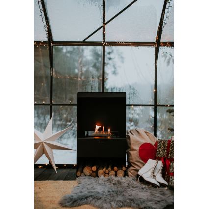Planika - BIO eldstad med fjärrkontroll 83,5x48 cm 2,5kW/230V svart