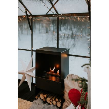 Planika - BIO eldstad med fjärrkontroll 83,5x48 cm 2,5kW/230V svart