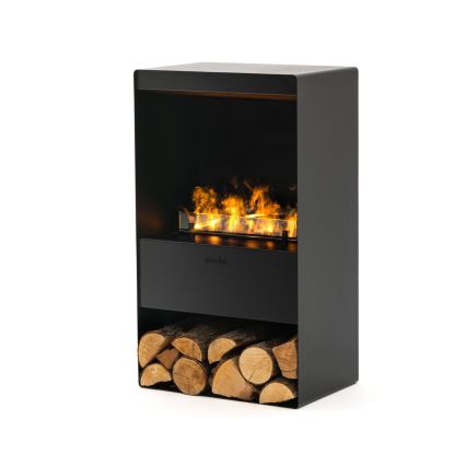 Planika - Vattenånga eldstad med fjärrkontroll 83x48 cm 125W/230V svart
