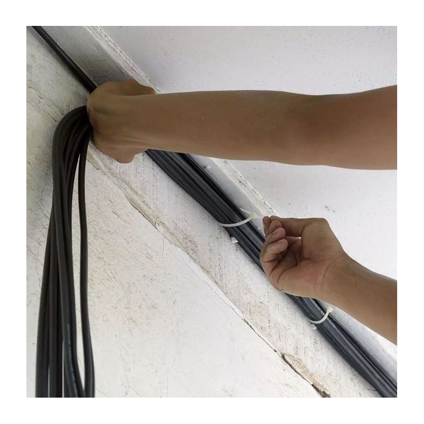 plast Vikbar band 2,5x100mm 100st vit