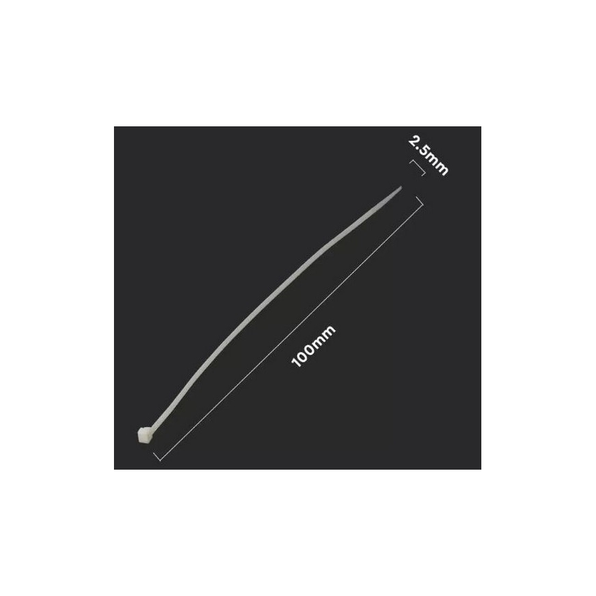 plast Vikbar band 2,5x100mm 100st vit