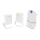 Plug in Sladdlös dörrklocka  230V + 2x knappar IP44 vit