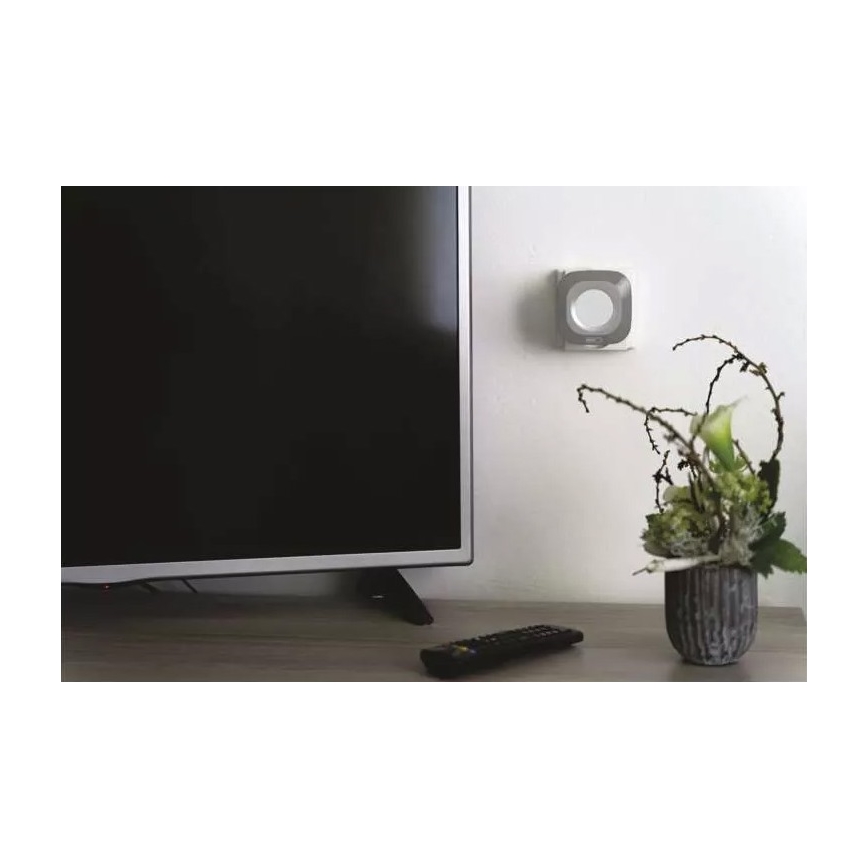 Plugin trådlös dörrklocka 230V + 1xCR2032 IP44 grå