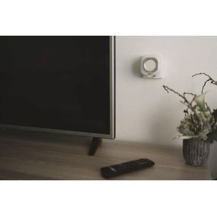 Plugin trådlös dörrklocka 230V + 1xCR2032 IP44 vit