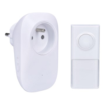 Plugin trådlös dörrklocka 230V IP55