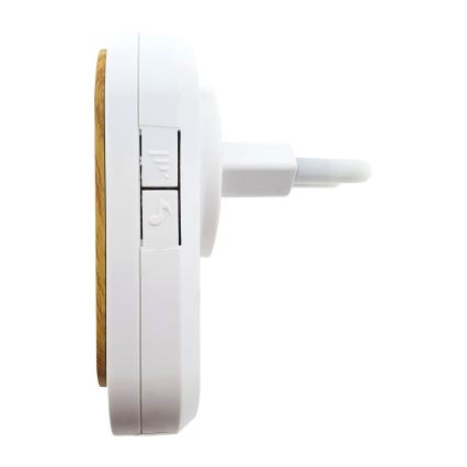 Plugin trådlös dörrklocka BELL 230V + 1x23A brun