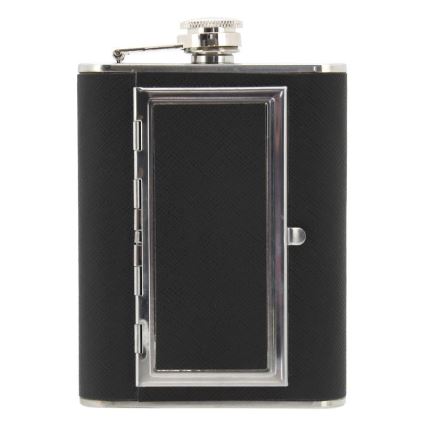 Plunta med cigarrfodral 175 ml svart