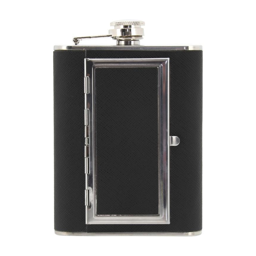 Plunta med cigarrfodral 175 ml svart
