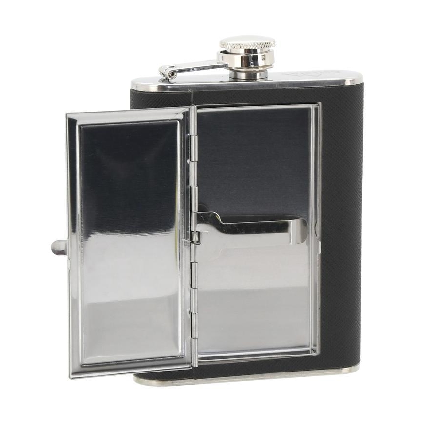 Plunta med cigarrfodral 175 ml svart