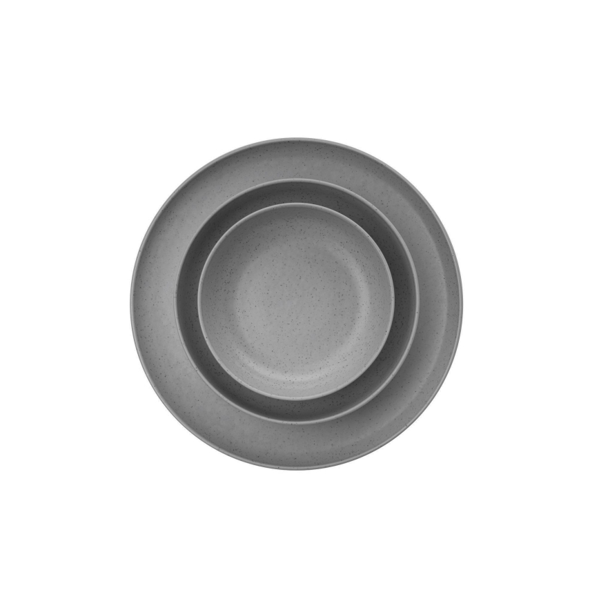Porslinsservis 12 delar, grå
