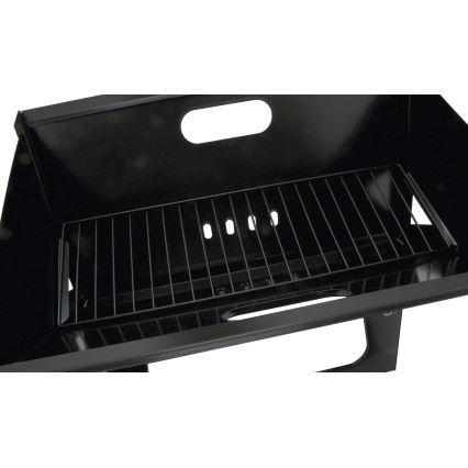 Portabel kolgrill svart