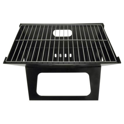 Portabel kolgrill svart