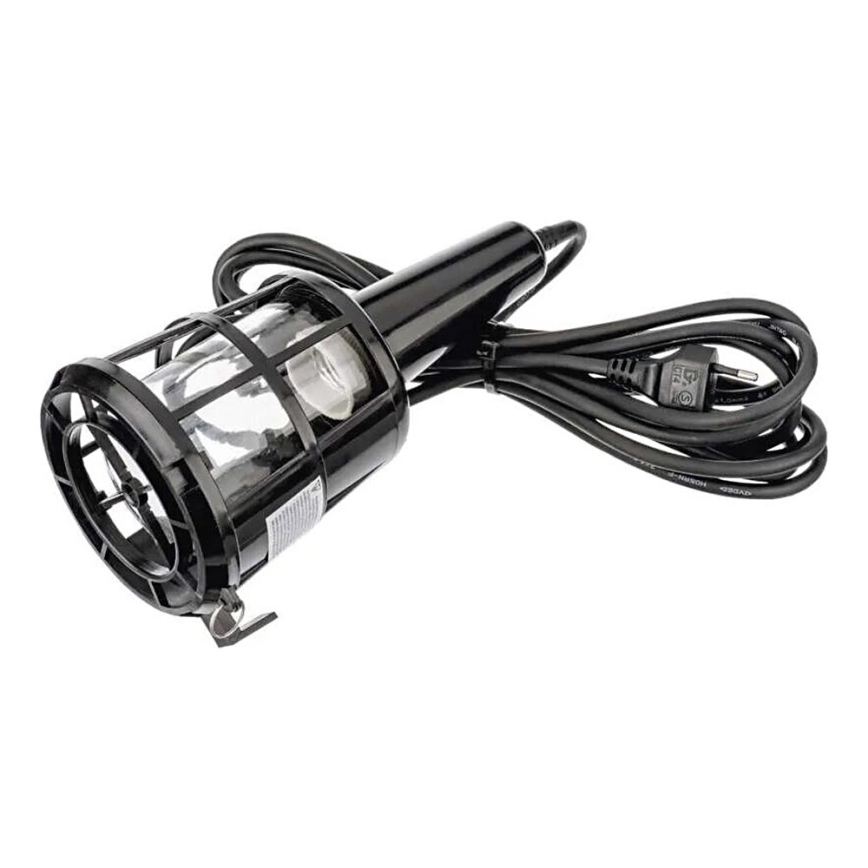 Portabel lampa för vägguttag 1xE27/60W/230V