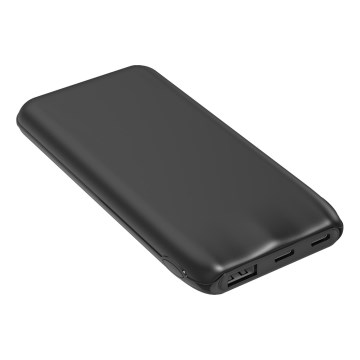 Power bank 10000 mAh 10W Power Delivery 2xUSB-C + 1xUSB-A svart