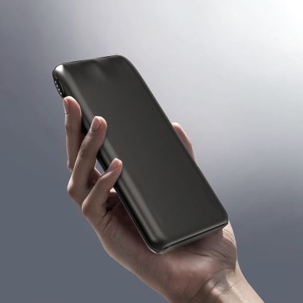 Power bank 10000 mAh 10W Power Delivery 2xUSB-C + 1xUSB-A svart