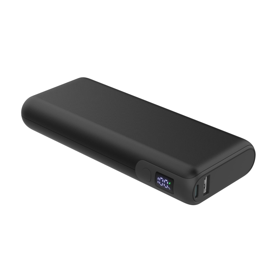 Power bank med LED display Power Delivery 20000 mAh/65W/3,7V svart