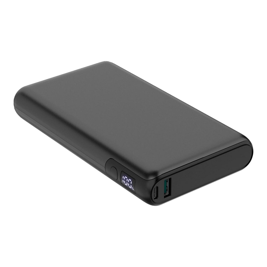 Power bank med LED display Power Delivery 30000 mAh/100W/3,7V svart
