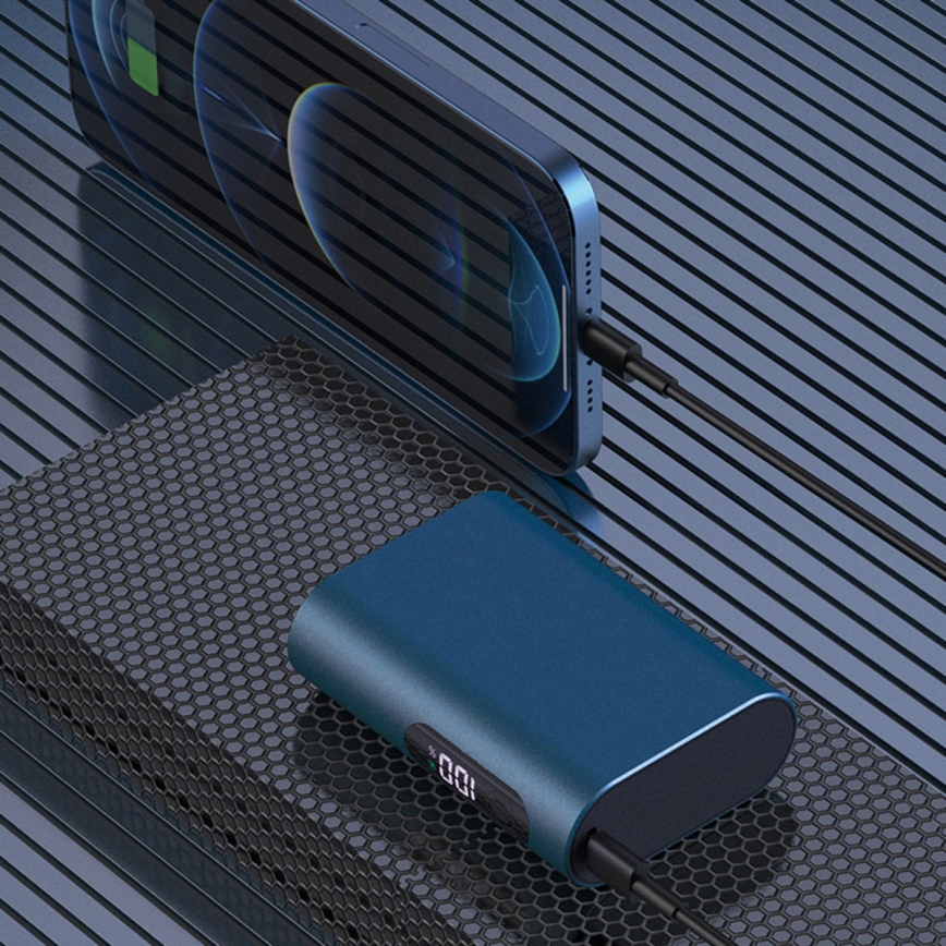 Power bank Power Delivery 10000 mAh/22,5W/3,7V blå