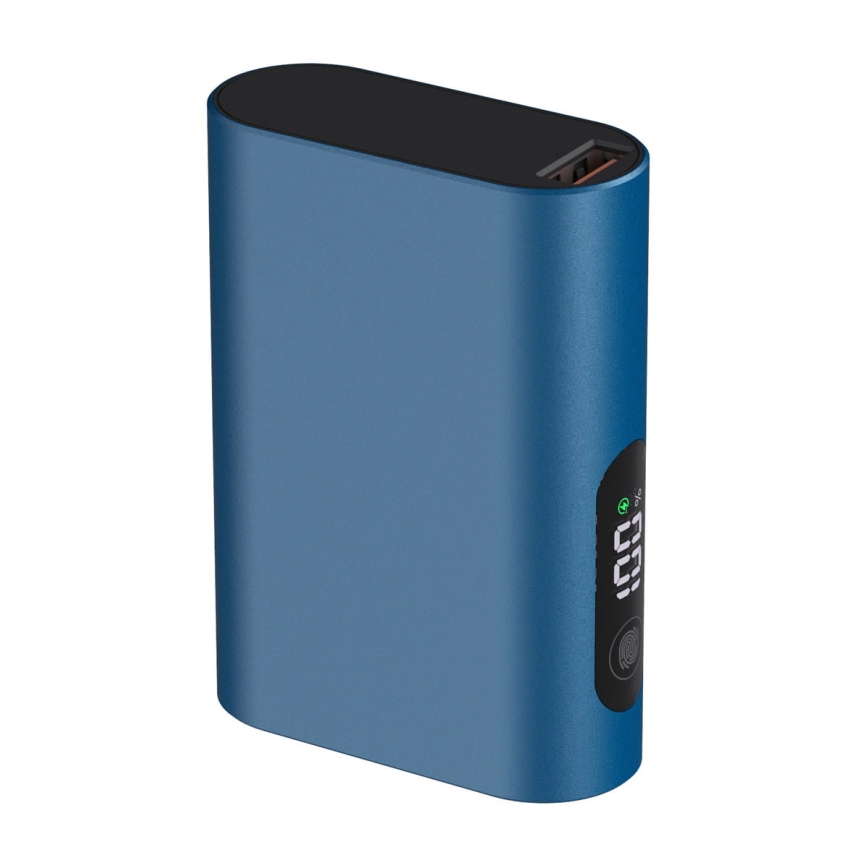 Power bank Power Delivery 10000 mAh/22,5W/3,7V blå