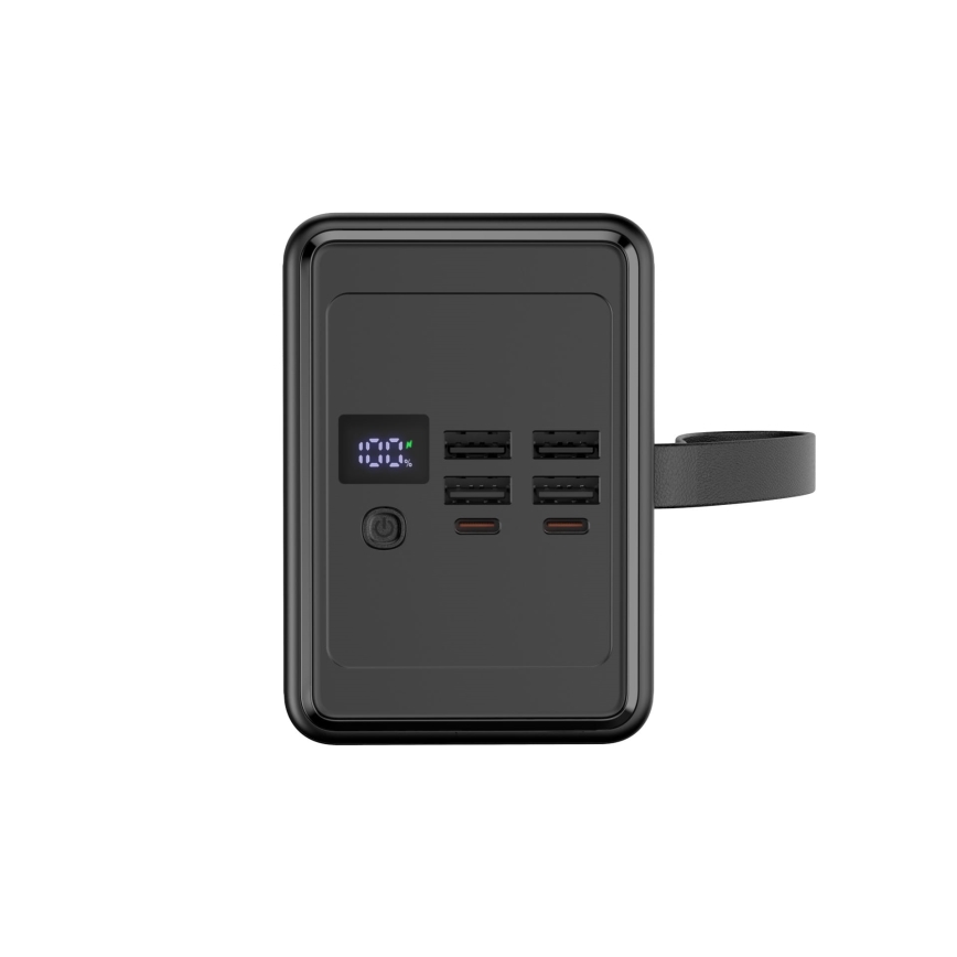 Powerbank med Power Delivery 80 000 mAh, 3,7 V, svart