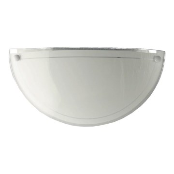 Prezent 1421 NS - Ersättningsglas för vägglampa DISC E27 12,5x25 cm vit