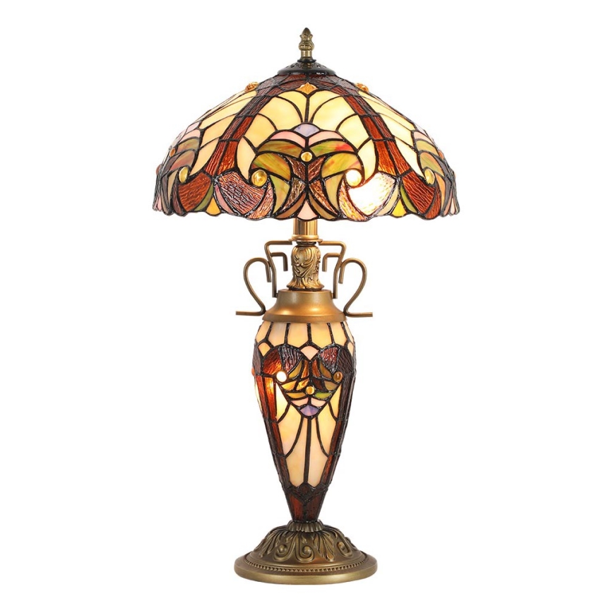 Prezent 1702 - Bordslampa TIFFANY 2xE27/60W + 1xE14/7W/230V