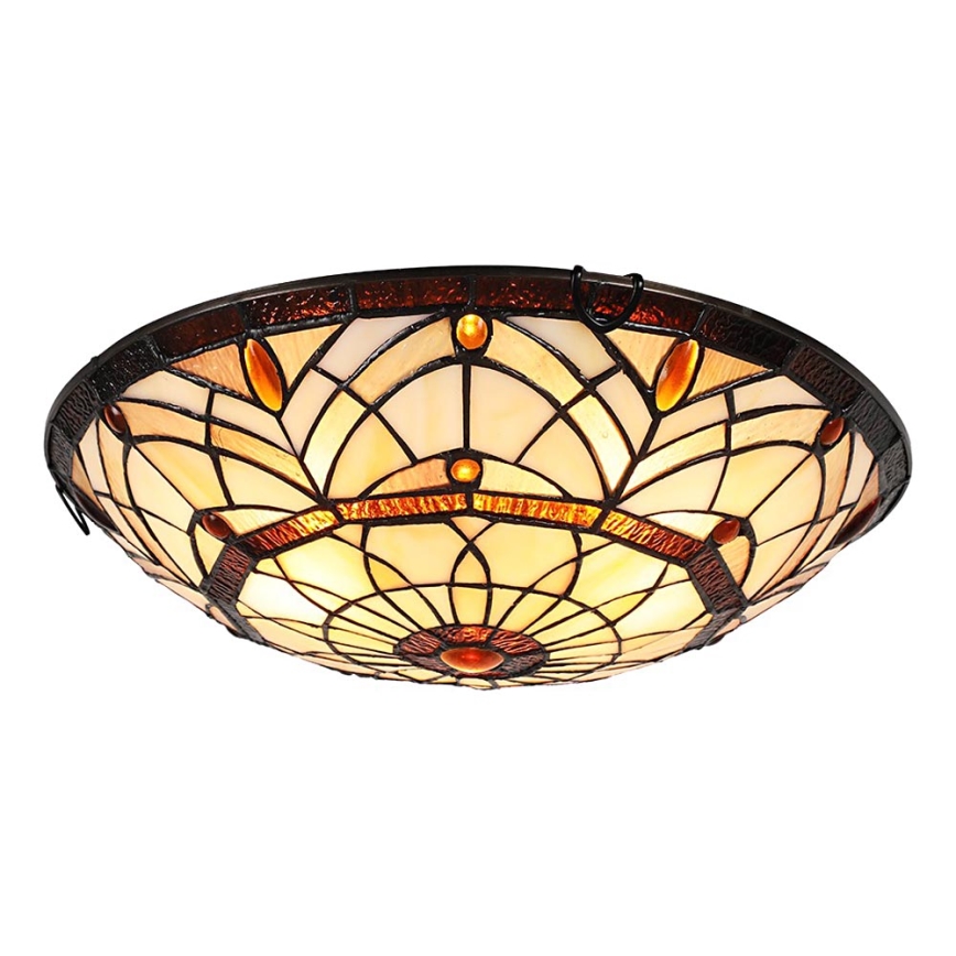 Prezent 1712 - Taklampa TIFFANY 3xE27/40W/230V
