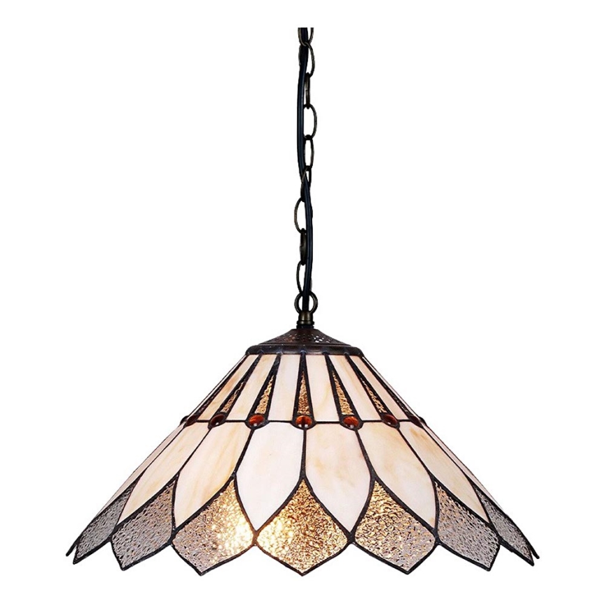 Prezent 217 -  Ljuskrona på kedja TIFFANY 2xE27/60W/230V