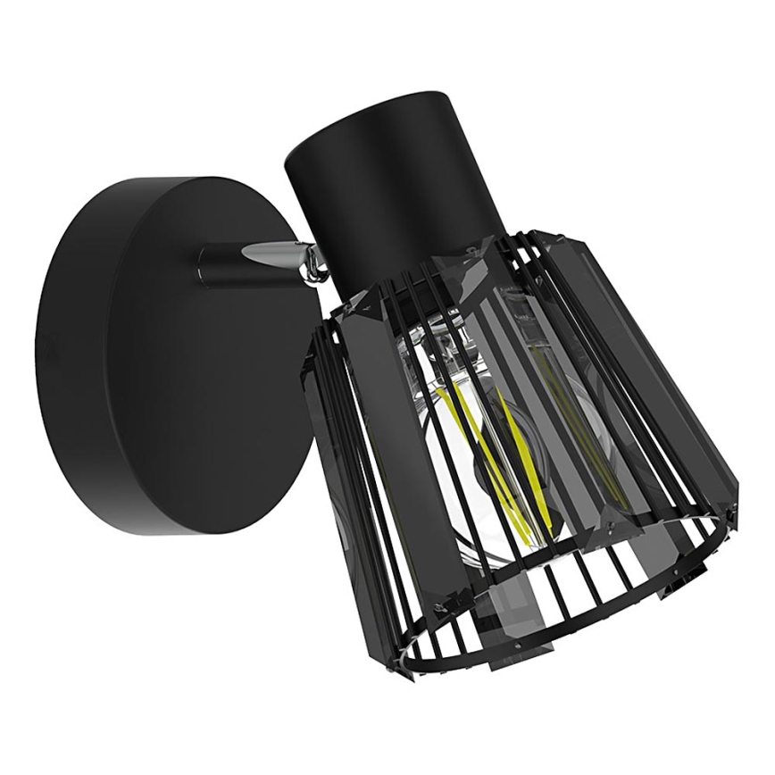 Prezent 27516 - Väggspotlight PONTEO 1xE27/40W/230V svart