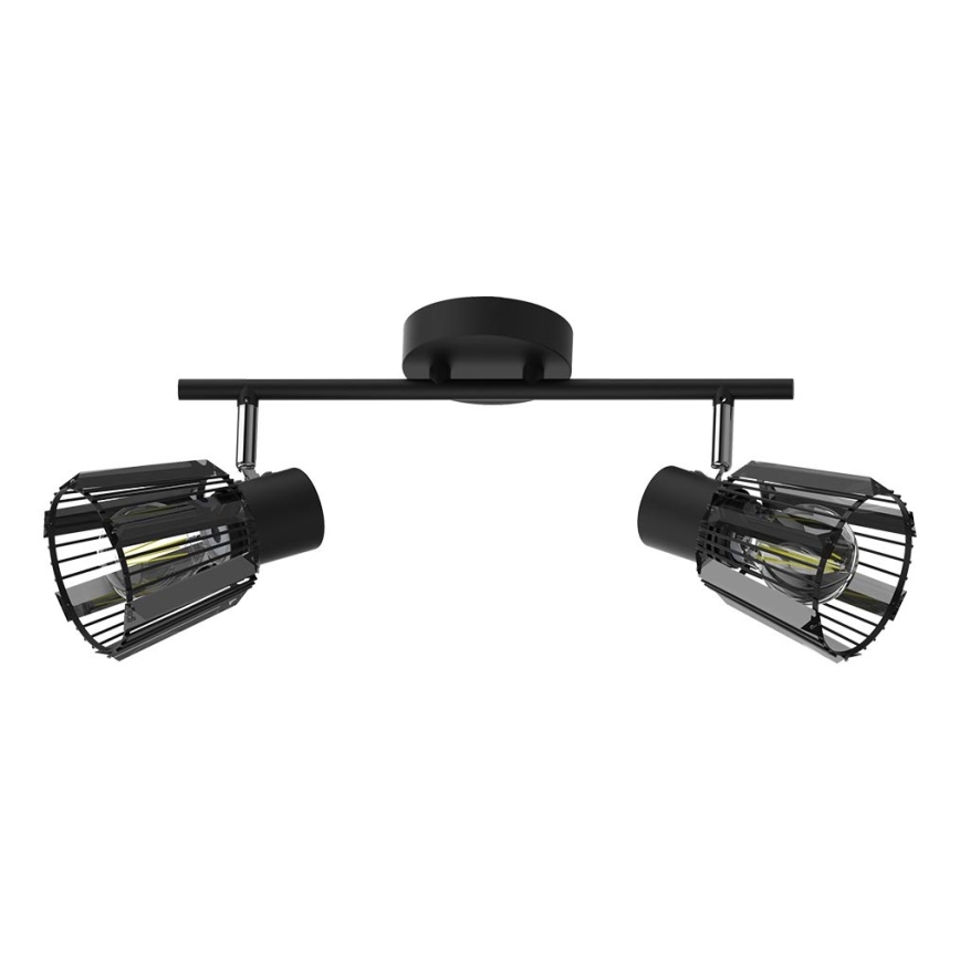 Prezent 27517 - Spotlight PONTEO 2xE27/40W/230V svart