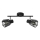 Prezent 27517 - Spotlight PONTEO 2xE27/40W/230V svart